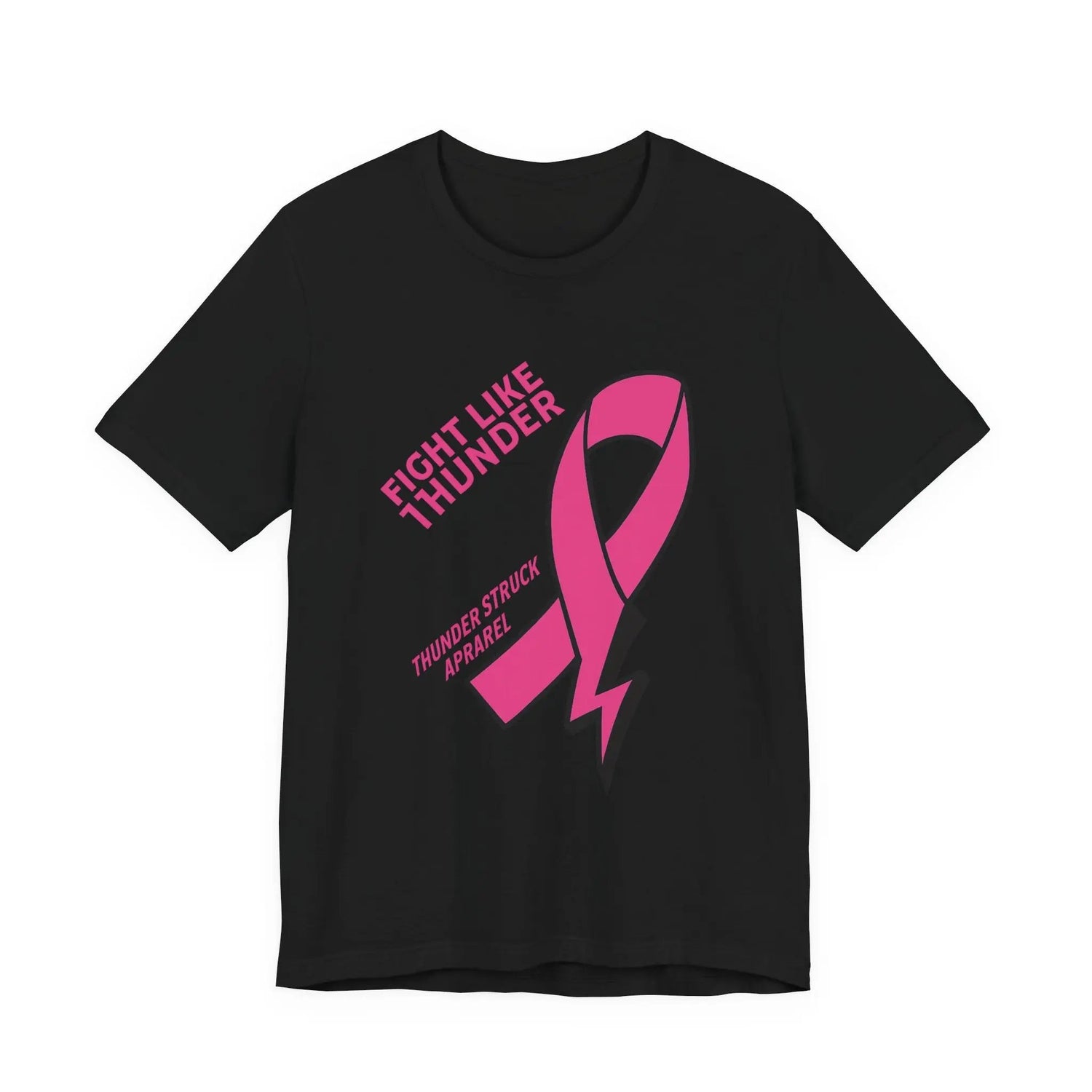 Fight Like Thunder Breast Cancer Awareness Men's T-shirt Printify