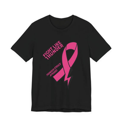 Fight Like Thunder Breast Cancer Awareness Men's T-shirt Printify
