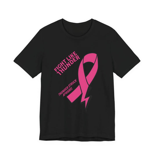 Fight Like Thunder Breast Cancer Awareness Men's T-shirt Printify