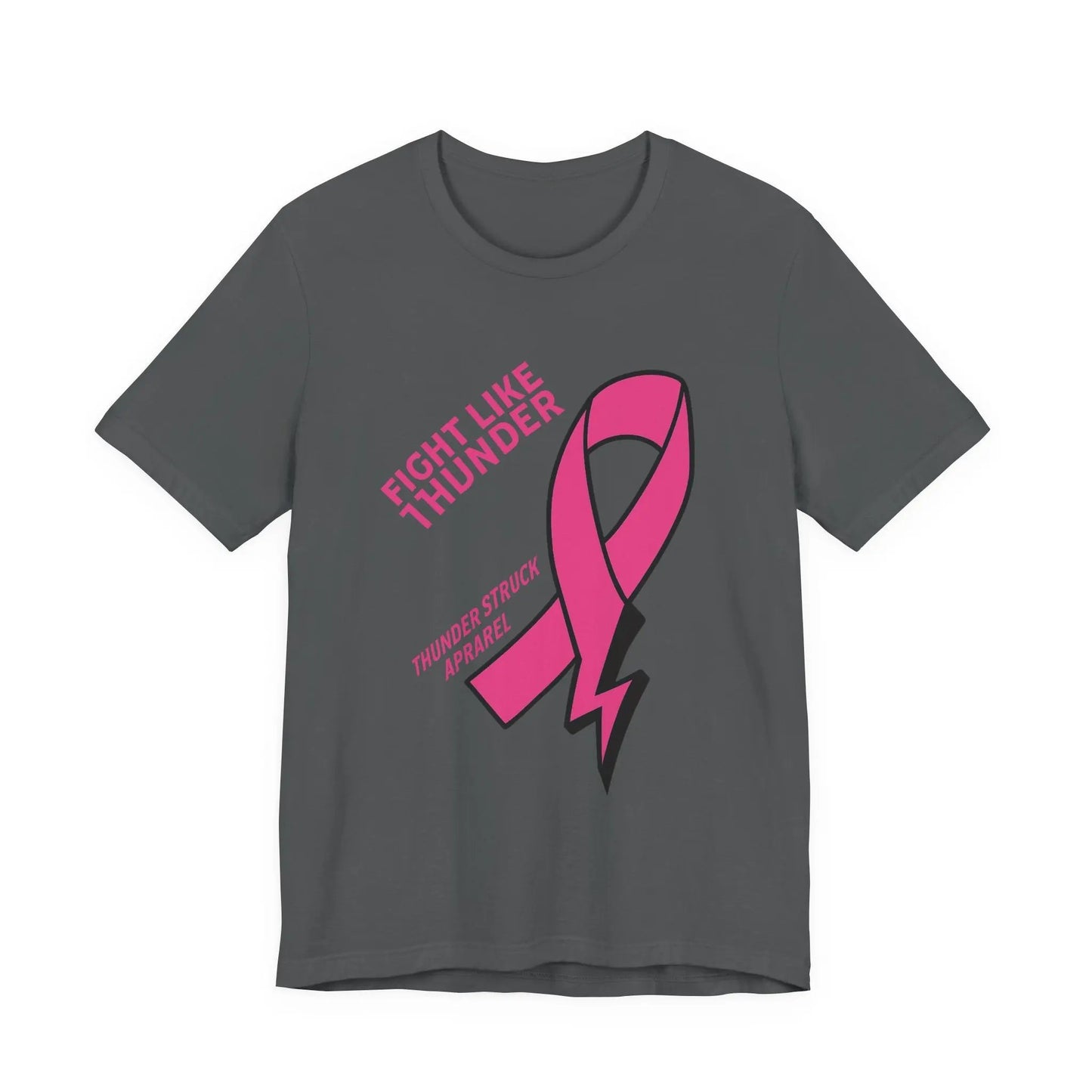Fight Like Thunder Breast Cancer Awareness Men's T-shirt Printify