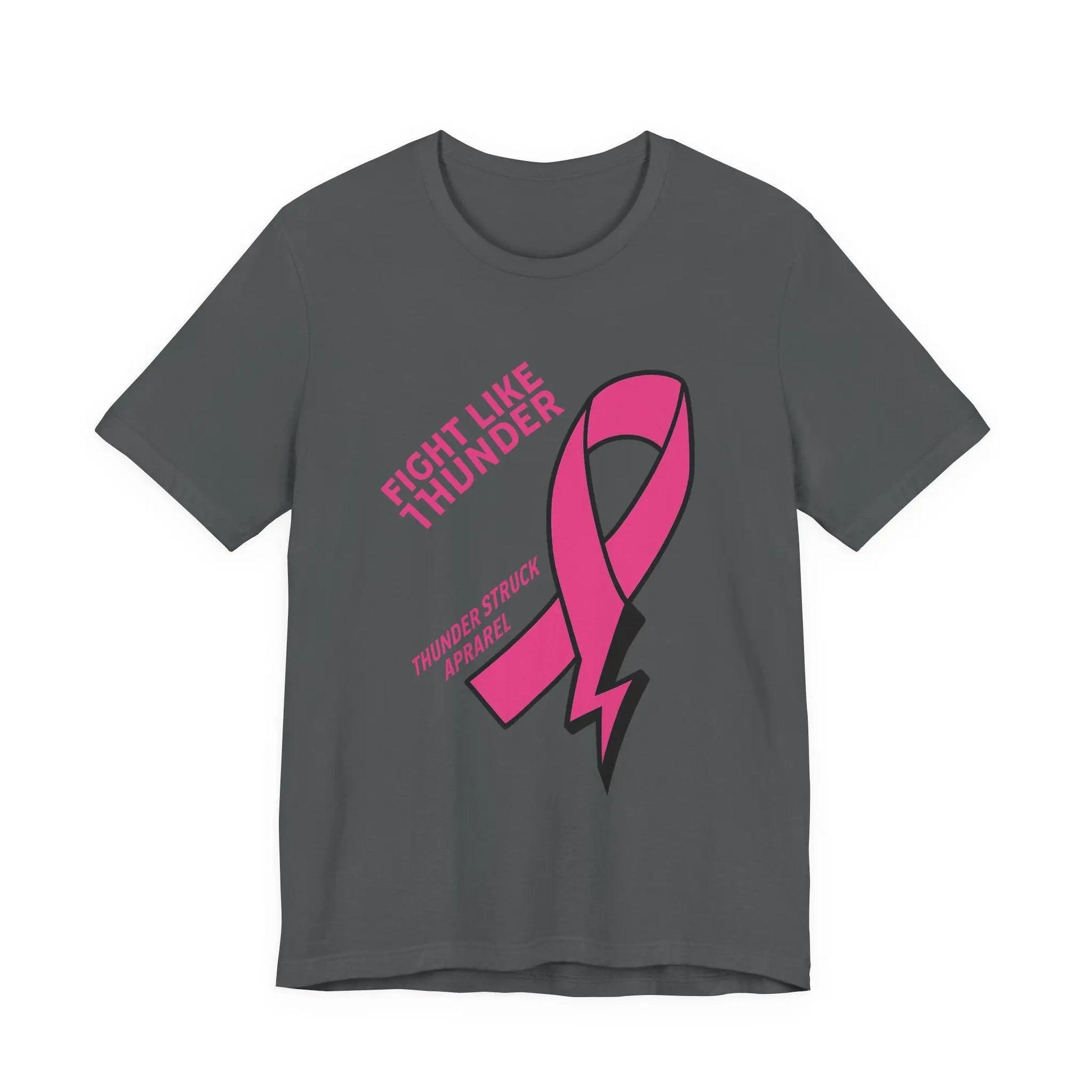 Fight Like Thunder Breast Cancer Awareness Men's T-shirt Printify
