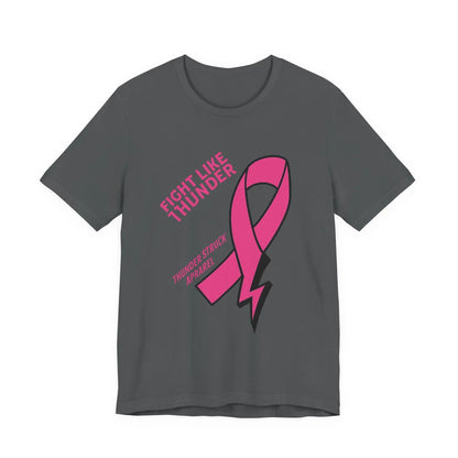 Fight Like Thunder Breast Cancer Awareness Men's T-shirt Printify