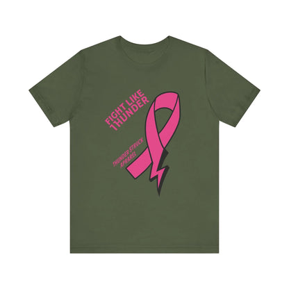 Fight Like Thunder Breast Cancer Awareness Men's T-shirt Printify