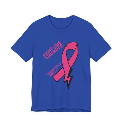 Fight Like Thunder Breast Cancer Awareness Men's T-shirt Printify