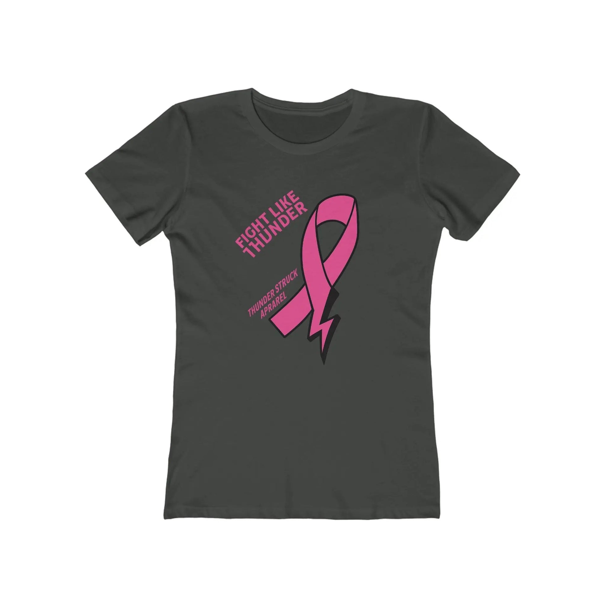 Fight Like Thunder Breast Cancer Awareness Women's T-Shirt Printify