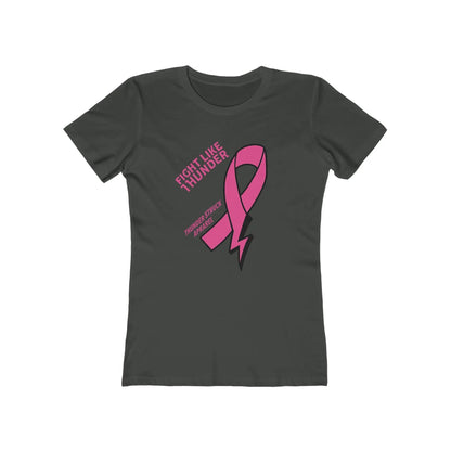 Fight Like Thunder Breast Cancer Awareness Women's T-Shirt Printify